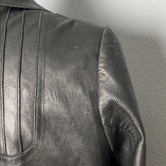 Vintage Revuelta trench Leather Jacket - Picture 9 of 10